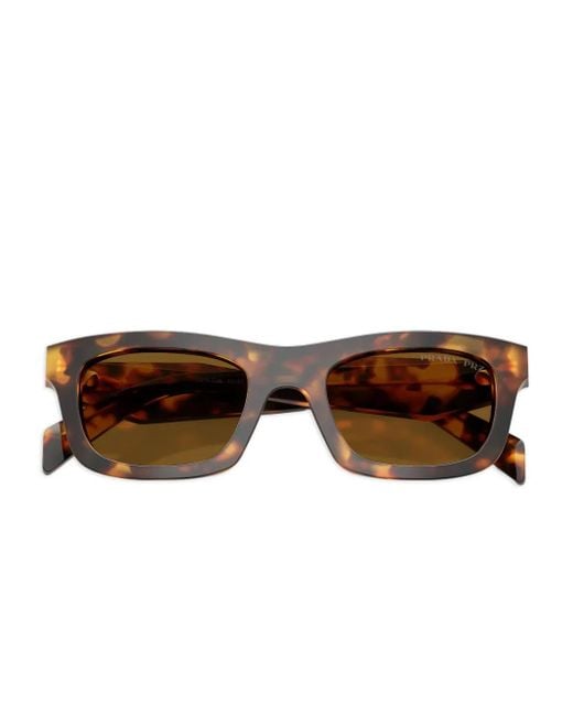 Prada Brown Tortoiseshell Square Sunglasses