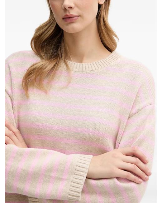 Barbour Pink Rosie Striped Sweater