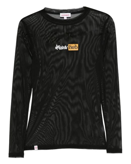 T-Shirt Con Logo di Charles Jeffrey in Black