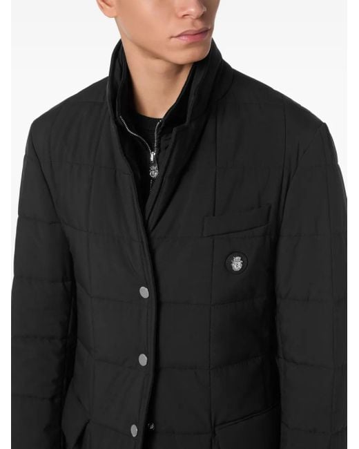 Billionaire Black Logo-Patch Blazer for men
