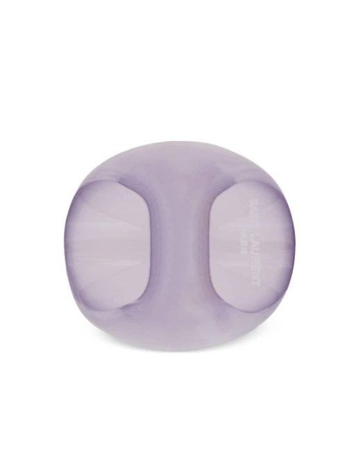 Saint Laurent Purple Circular-design Pull-on Ring