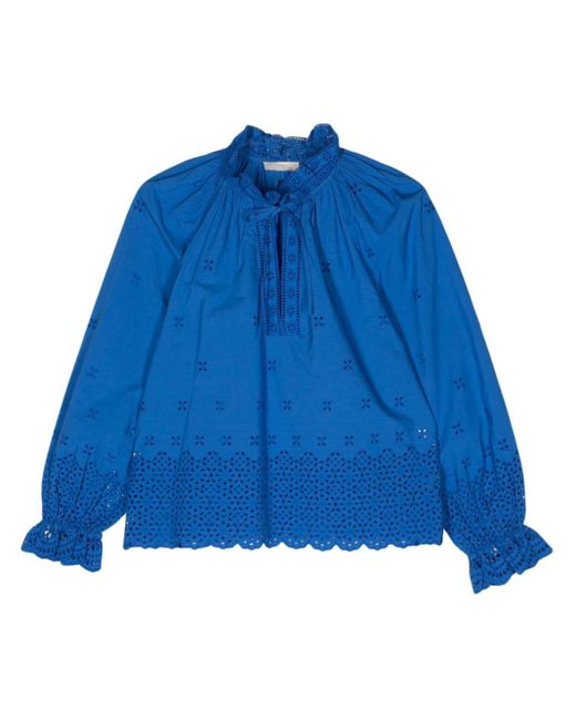 Alora broderie-anglaise blouse Ulla Johnson de color Blue
