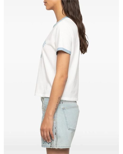 Zadig & Voltaire White Woos St.Barth T-Shirt