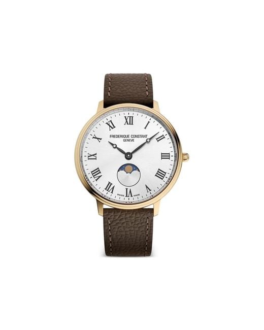 Classics Moonphase 39Mm di Frederique Constant in White