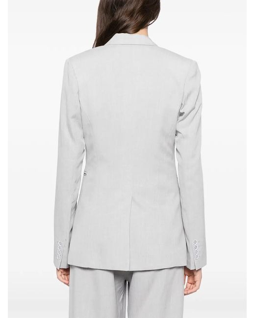 BLAKLACE White Single-Breasted Blazer