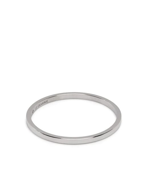 Le Gramme White 18Kt Slick Polished Ring