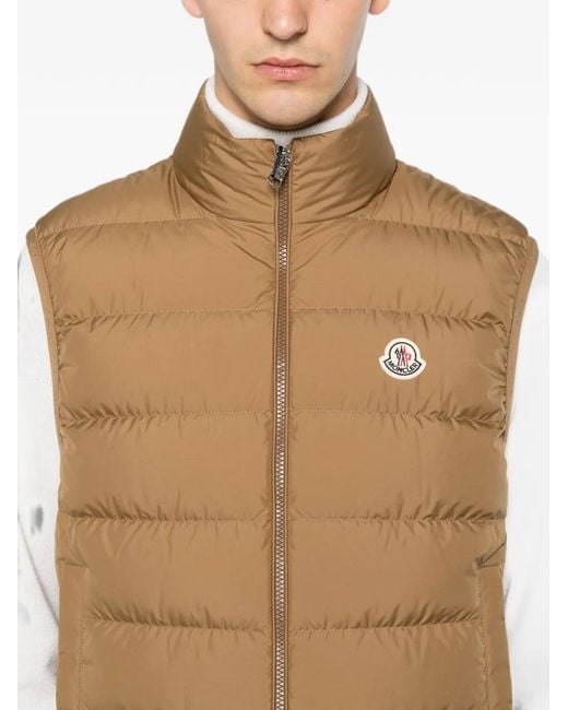 Chaleco Contrin Moncler de hombre de color Natural