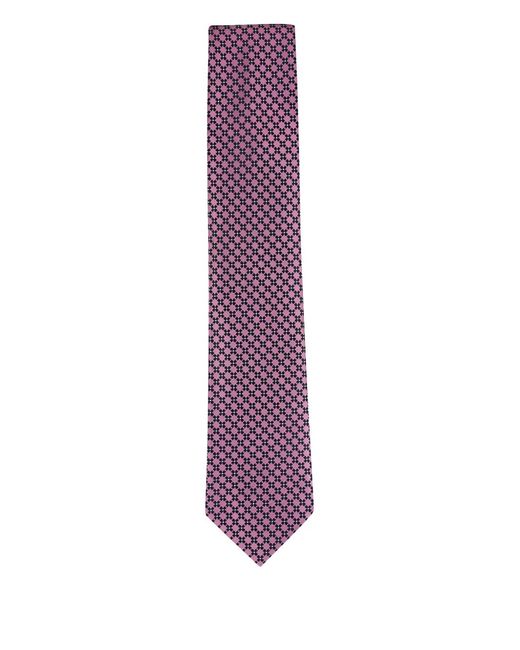 Zegna Purple Patterned Tie for men