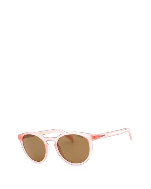 Levi's Natural Round-Frame Sunglasses