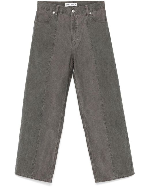 Our Legacy Gray Fatigue Jeans for men