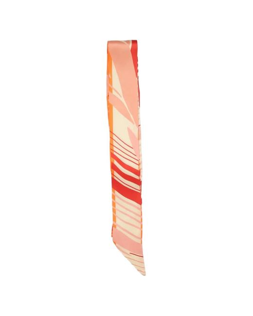 Raquel Diniz White Abstract-Print Scarf