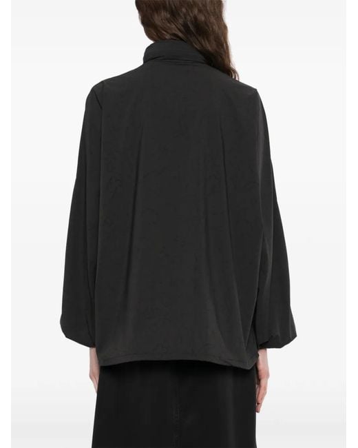 JNBY Black Floral-Print Drawstring Jacket