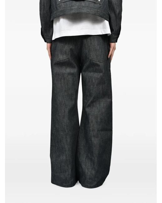 Rivet & Hide Black Type-684 Flare-Silhouette Jeans for men