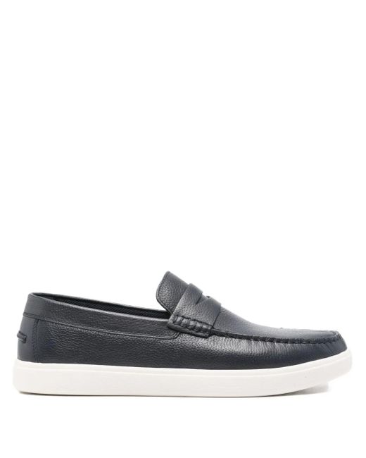 Geox Gray Penny-Slot Loafers for men