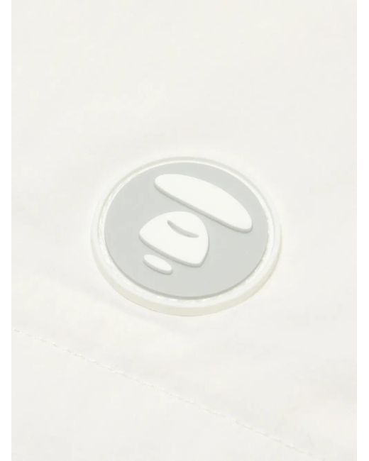 Giacca Leggera Con Cappuccio di Aape By A Bathing Ape in White da Uomo