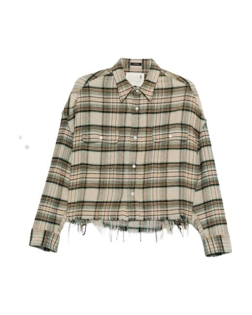 Camisa a cuadros R13 de color Green
