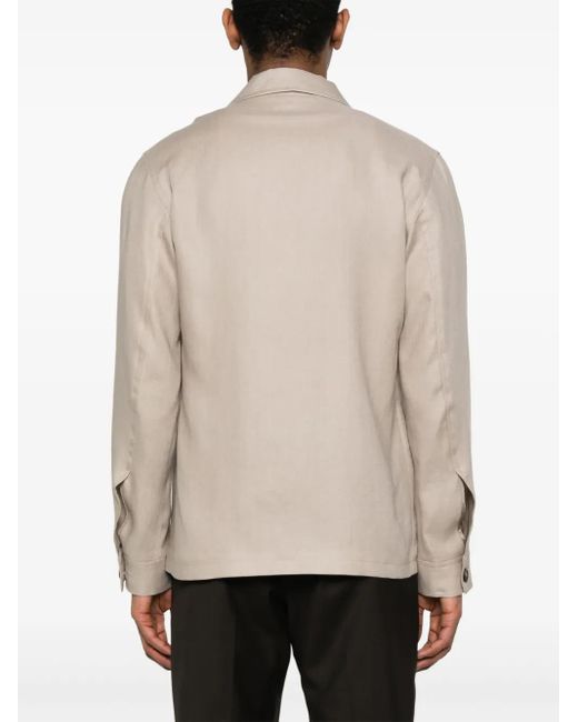 メンズ Tagliatore Tempest シャツ Natural