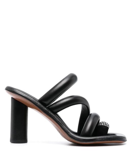 Ambush Sandalen Verfraaid Met Kristallen in het Black