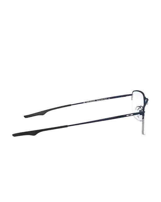 Oakley Black Wingback Rectangle-Frame Glasses for men