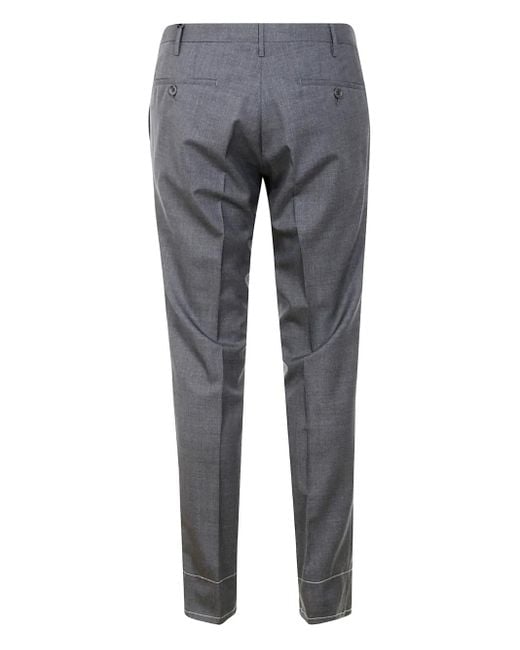 Rota Gray Side-Pocket Buttoned-Pocket Pants for men