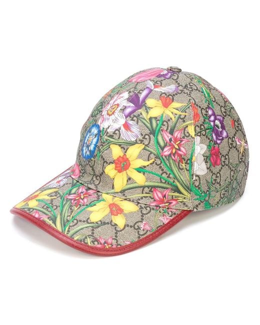 Gucci Multicolor Floral GG Baseball Cap for men