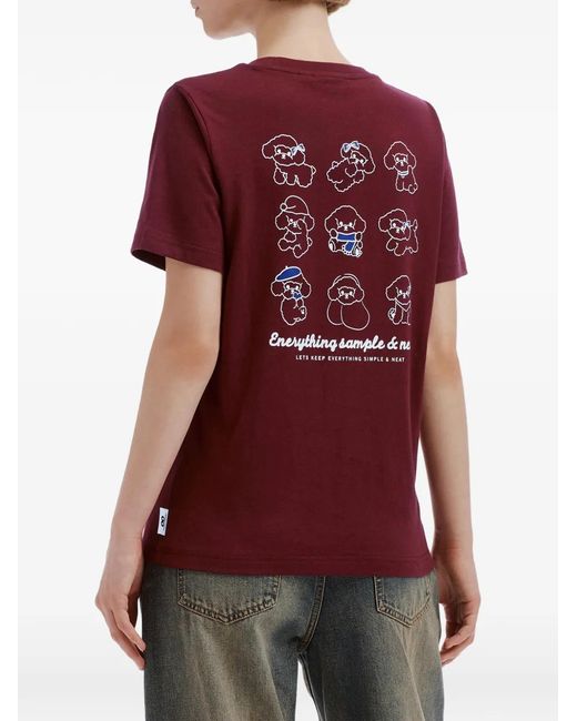 Chocoolate Red Graphic-Print T-Shirt