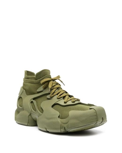 CAMPERLAB Green Tossu Caged Knitted Sneakers