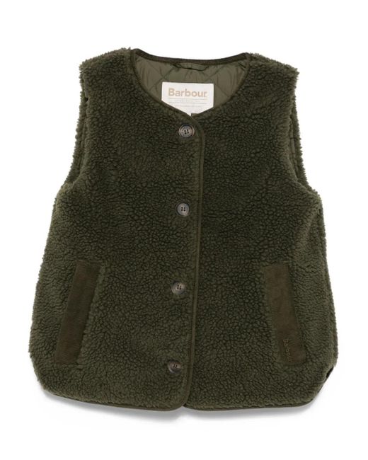 Barbour フリース ベスト Green