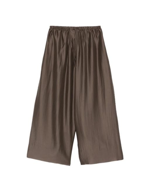 Entire studios Brown Drawstring-Waist Palazzo Pants