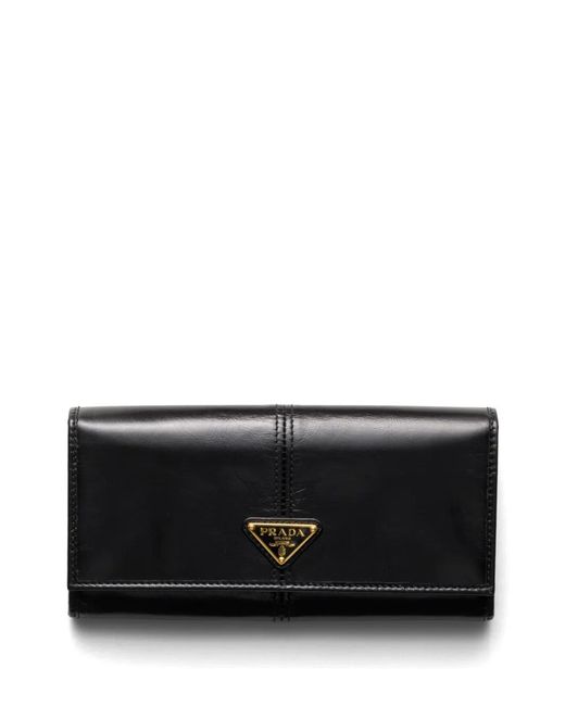 Prada Black Large Leather Wallet