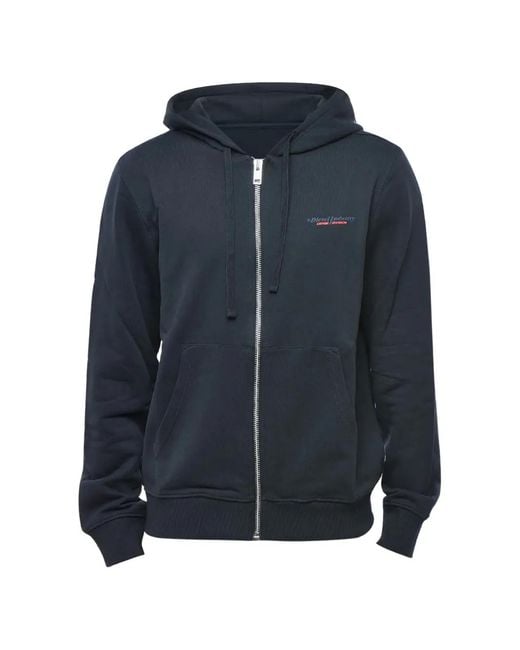DIESEL Blue Hoodie Zippé Ginn-Hood for men