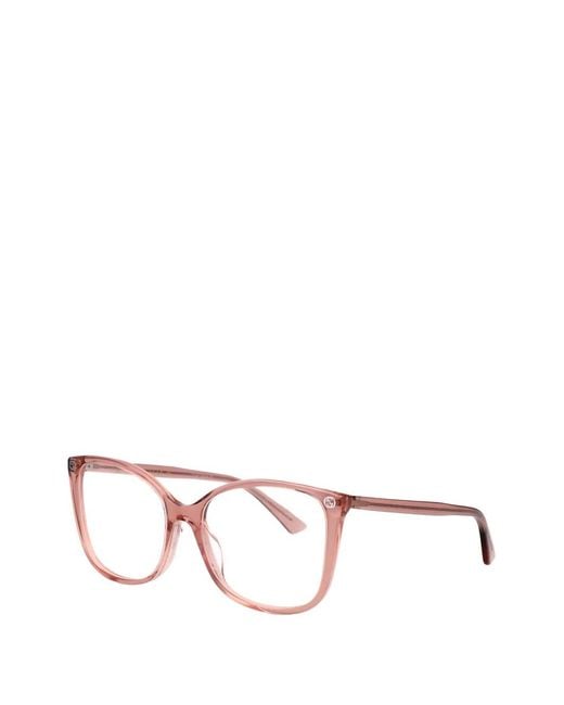 Gucci Natural Cat-Eye Frame Glasses