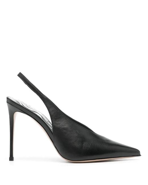 Le Silla Black 105Mm Leather Pumps