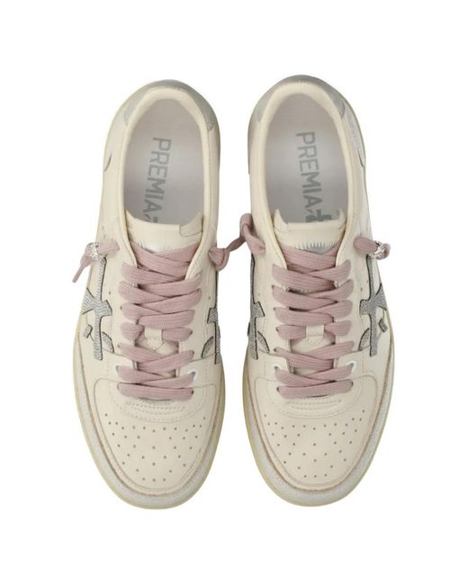 Premiata White Bskt Clayd 8467 Sneakers