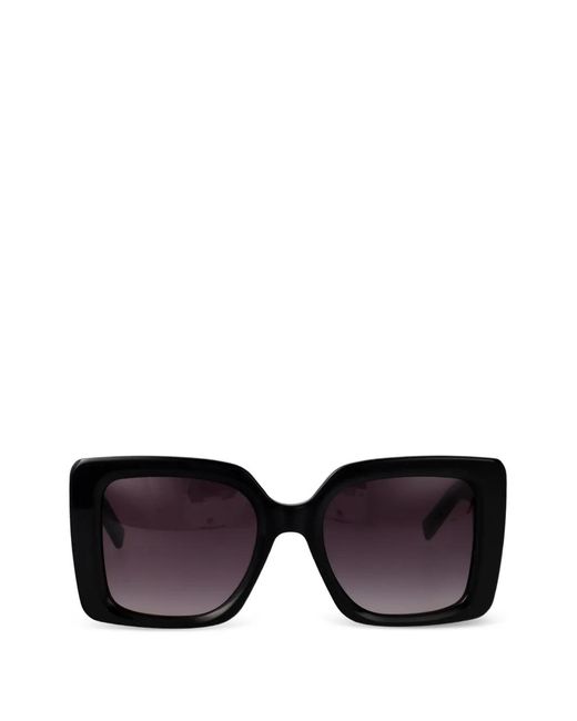 Karl Lagerfeld Black Square-Frame Sunglasses
