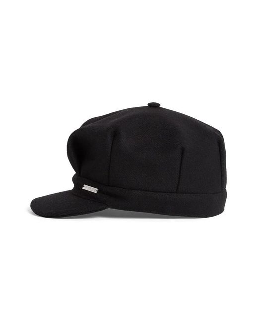 DSquared² Black Logo-Plaque Beret