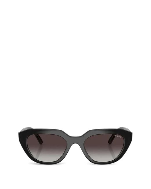 Vogue Eyewear Gray Geometric-Frame Sunglasses