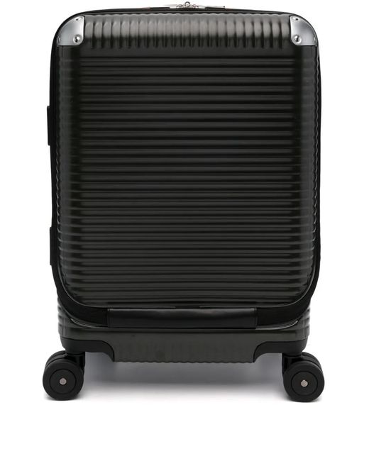 Fpm Milano Black Bank Light Spinner 53 Front-Pocket Suitcase