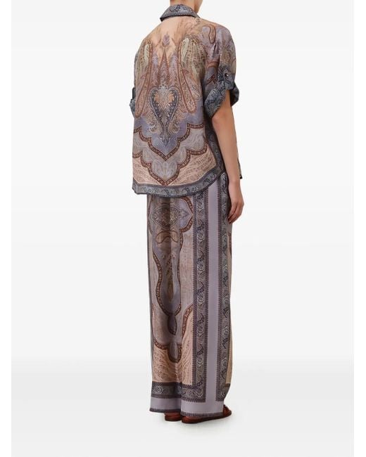 Zimmermann Brown "Wanderlust" Relaxed Pant