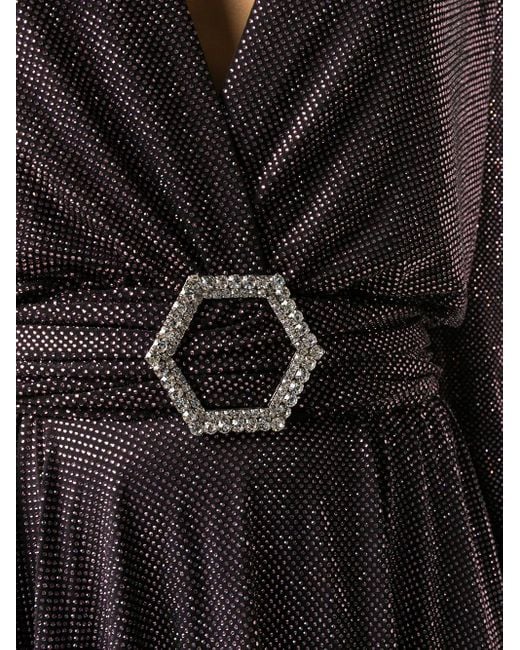 Philipp Plein Black Metallic Dress