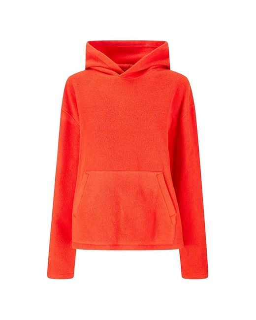 Rier Red Wool Fleece Hoodie