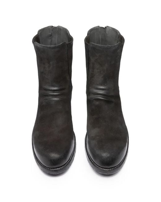 Officine Creative Black Bulla Dd 104 Chelsea Boots for men
