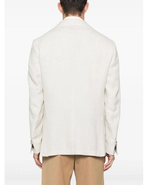 Corneliani Natural Single-Breasted Layered Blazer for men