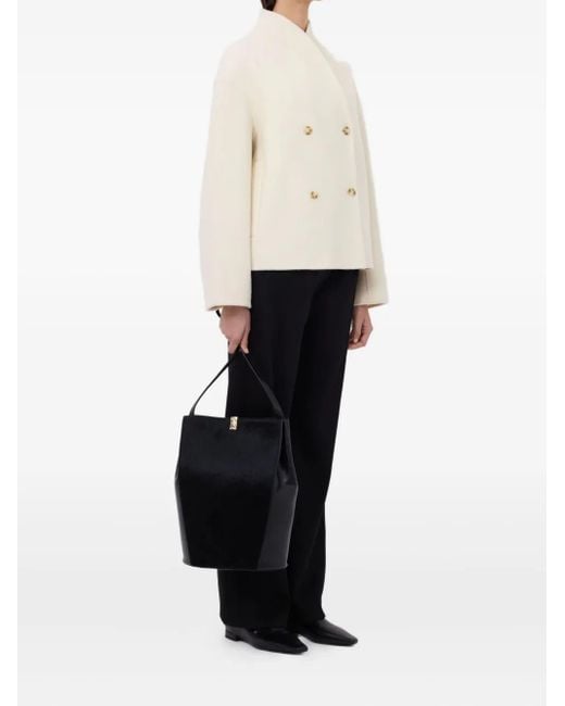 Loulou de Saison White Meyer Double-Breasted Jacket