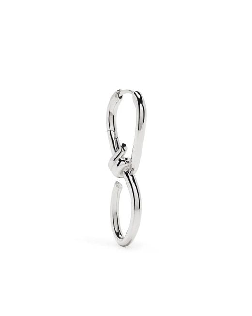 Maria Black White Pirro Twisted Earring
