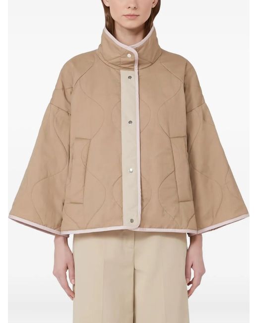 Weekend by Maxmara Pink Quilted Wide-Sleeve Jacket