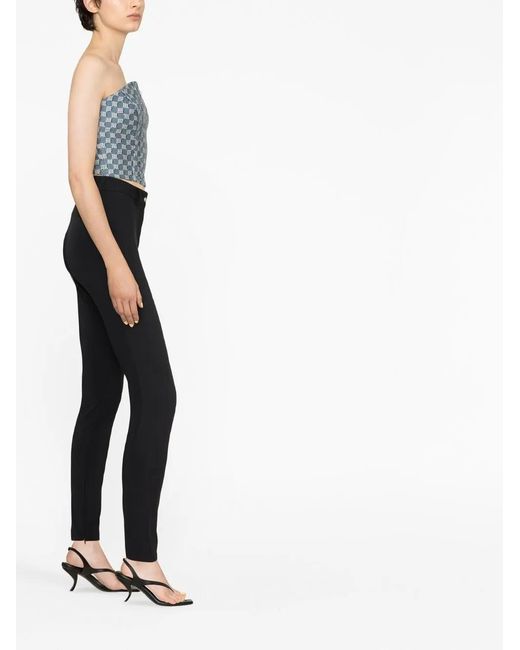 M I S B H V Black High-Waisted Skinny Trousers