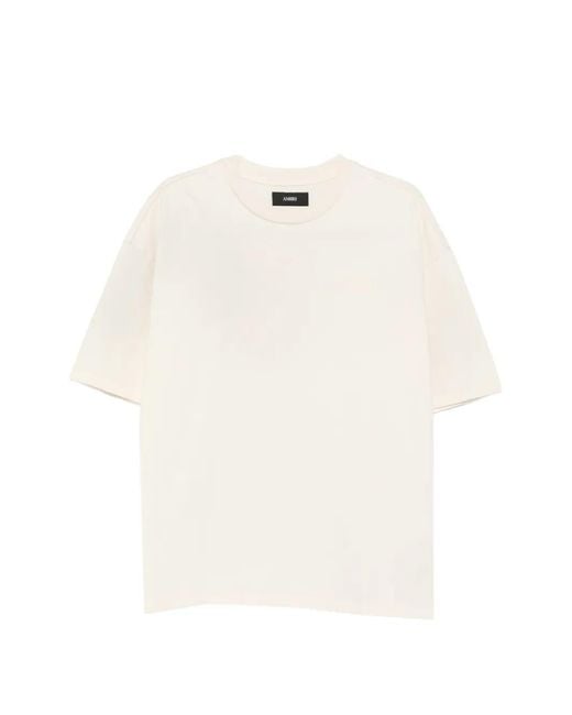 Amiri White Bandana-Patch Distressed T-Shirt for men