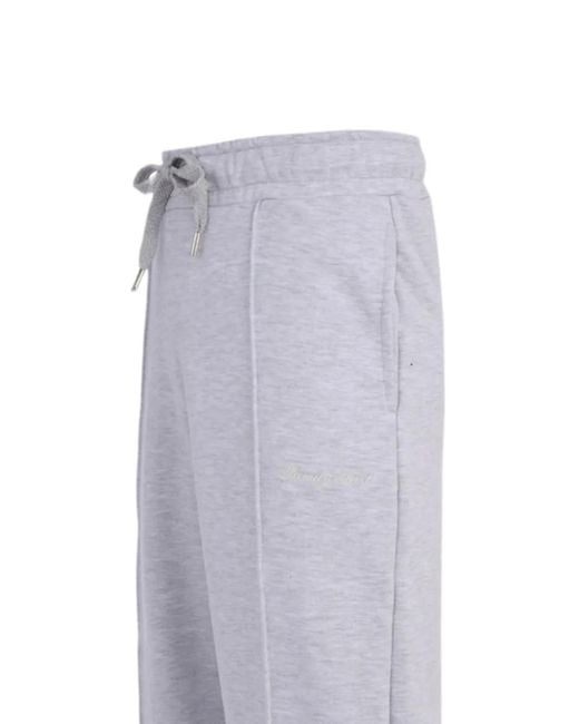 FAMILY FIRST Gray Symbol Drawstring Track Pants for men