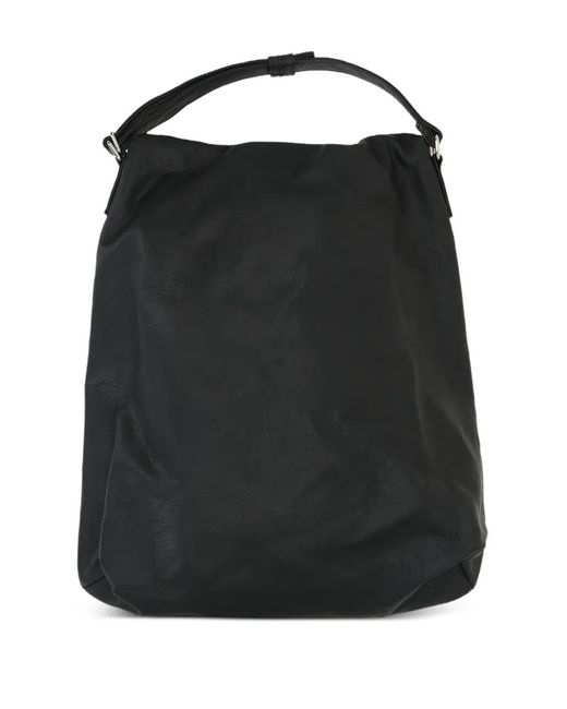 Yohji Yamamoto Leren Rugzak in het Black